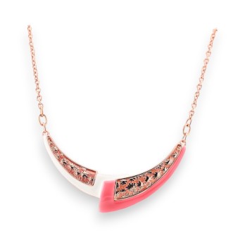 Collier Croissant Japonais Ikita Corail