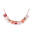 Collier cuivré rosé fantaisie carré de chez IKITA