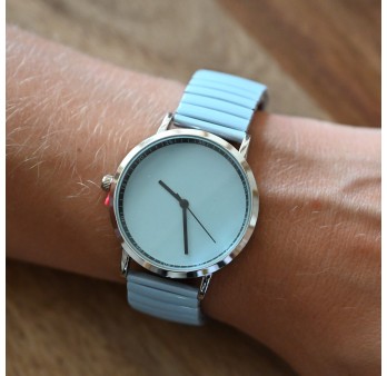 Montre Ernest bleu ciel uni
