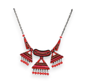 Collier Ethnique Rouge de chez Ikita