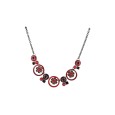 Collier fantaisie Ikita médaillons rouges