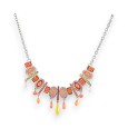 Collier fantaisie Ikita Orange Sunset