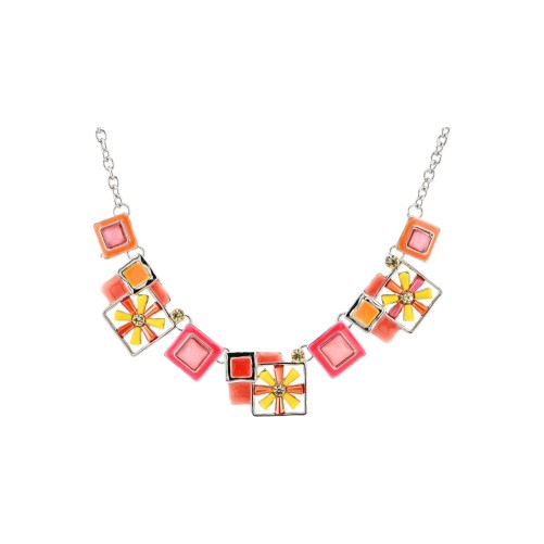 Collier géométrique floral Ikita