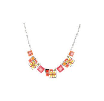 Collier géométrique floral Ikita
