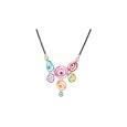 Collier Fantaisie Médaillon design Multicolore de chez Ikita