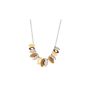 Collier fantaisie Ikita feuilles d'automne