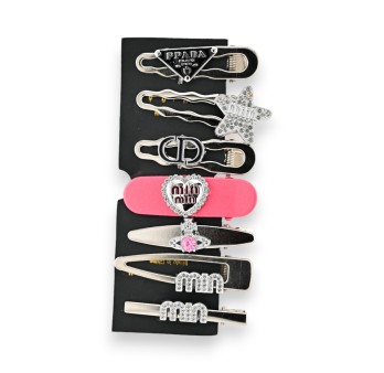 Lot de 7 barrettes à cheveux élégantes
