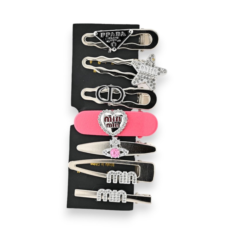 Lot de 7 barrettes à cheveux élégantes