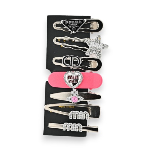 Lot de 7 barrettes à cheveux élégantes