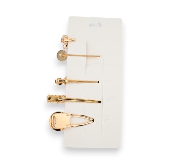 Set de 5 barrettes à cheveux fantaisie et glamour