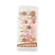 Set de 8 barrettes à cheveux fantaisie et tendance
