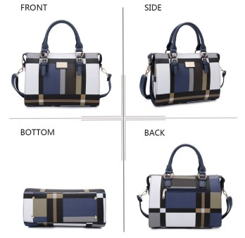 Sac à main à carreaux chic