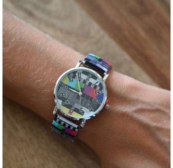 Montre Ernest vintage multicolore