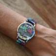 Montre Ernest vintage multicolore