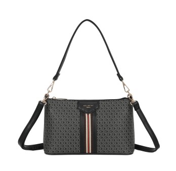 Sac à main rigide noir Élégance Urbaine