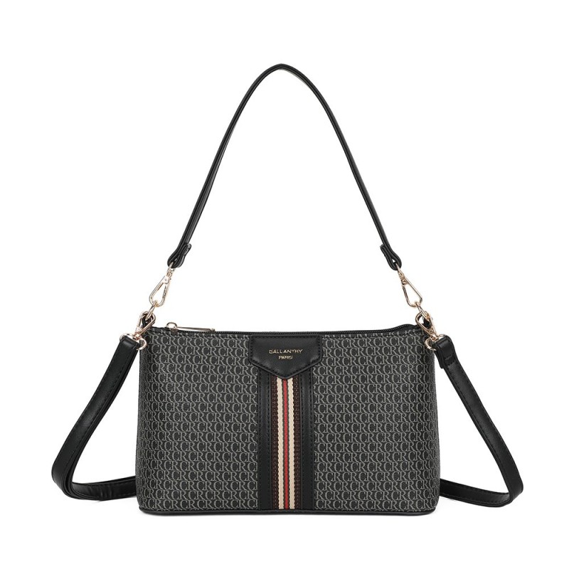 Sac à main rigide noir Élégance Urbaine