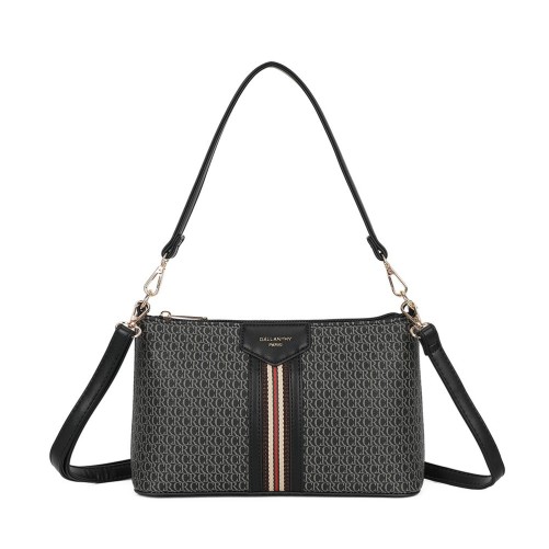 Sac à main rigide noir Élégance Urbaine