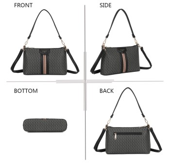 Sac à main rigide noir Élégance Urbaine