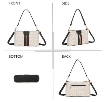 Sac à main rigide Elegance Urbaine beige