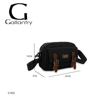 Sac bandoulière cartable Gallantry noir