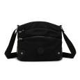 Sac bandoulière Gallantry noir multi-poches