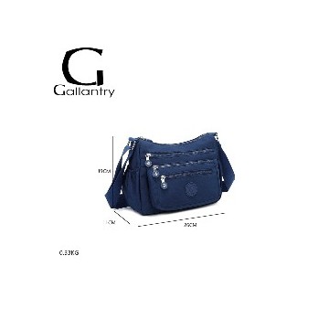 Sac Bandoulière Gallantry tissu bleu marine Multifacette
