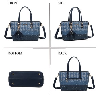 Sac à main rigide Gallantry bleu marine