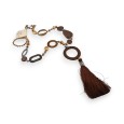Collier Sautoir Chic Marron