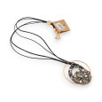 Collier fantaisie géométrique long