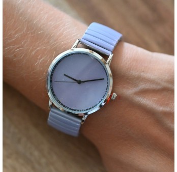 Montre Ernest uni lilas clair