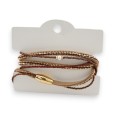 Bracelet multi-rangs marron Bohème de chez Ikita