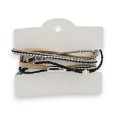 Bracelet multi-rangs Ikita noir