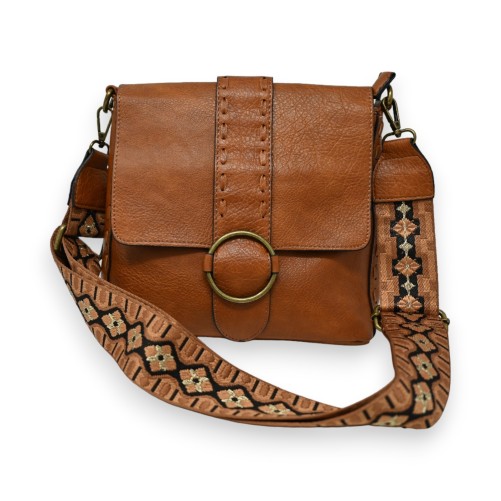 Sac bandoulière Mandoline Camel