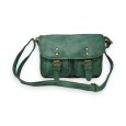 Sac bandoulière Mandoline style cartable vert bouteille