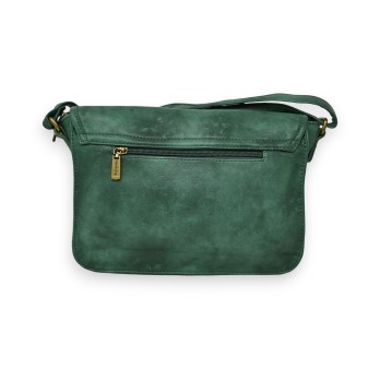 Sac bandoulière Mandoline style cartable vert bouteille