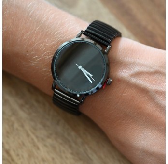 Montre Ernest uni noir