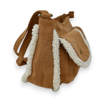 Sac bandoulière Mandoline Suédine Moumoute