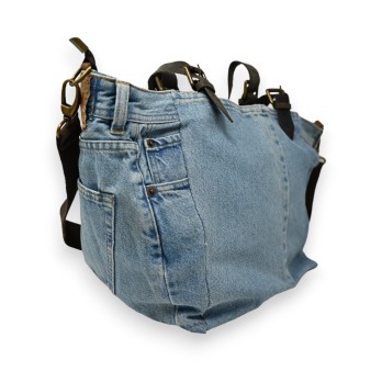 Sac à main jean Mandoline souris Paillettes