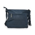 Sac bandoulière bleu marine avec étoile de chez Mandoline