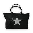 Sac à main Noir Mandoline Étoile Scintillante