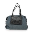 Sac à main velours gris de chez Mandoline