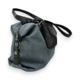 Sac à main velours gris de chez Mandoline