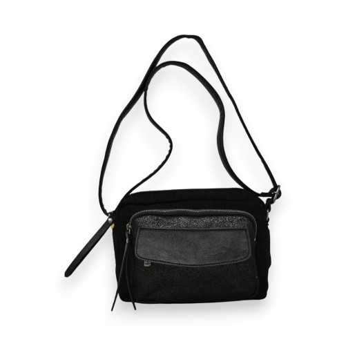 Sac bandoulière velours noir Mandoline