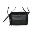 Sac bandoulière velours noir Mandoline