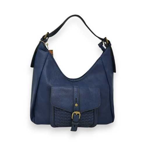 Sac à main bleu marine Mandoline