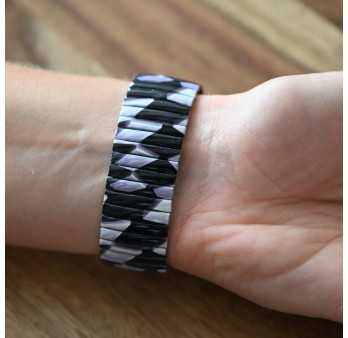 Montre Ernest motif noir et blanc