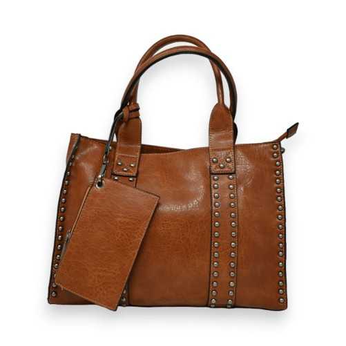 Sac à main Rigide Camel de chez Mandoline