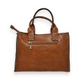 Sac à main Rigide Camel de chez Mandoline