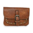 Porte-monnaie Clous Mandoline Camel