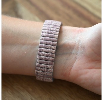 Montre Ernest feuillage vieux rose